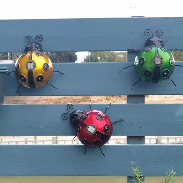 Kiyo Home - Wholesale Outdoor Ornament/Decor - Solar Ladybug1