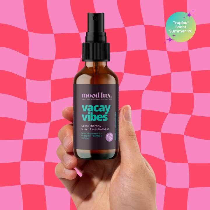 Vacay Vibes 5 In 1 Essential Mist for wholesale by Mood Lux