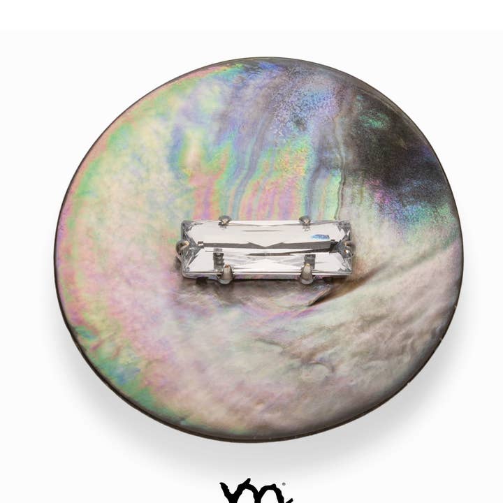 Äkta Pärlemorknapp med Strasskristall för wholesale av Mirta Accessori Moda