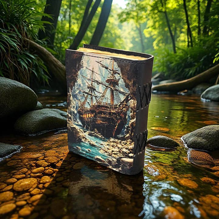 MNM HANDICRAFTS - Wholesale Journal/Diary - Pirate Ship Leather Journal Vintage Handmade Diary with Deck5