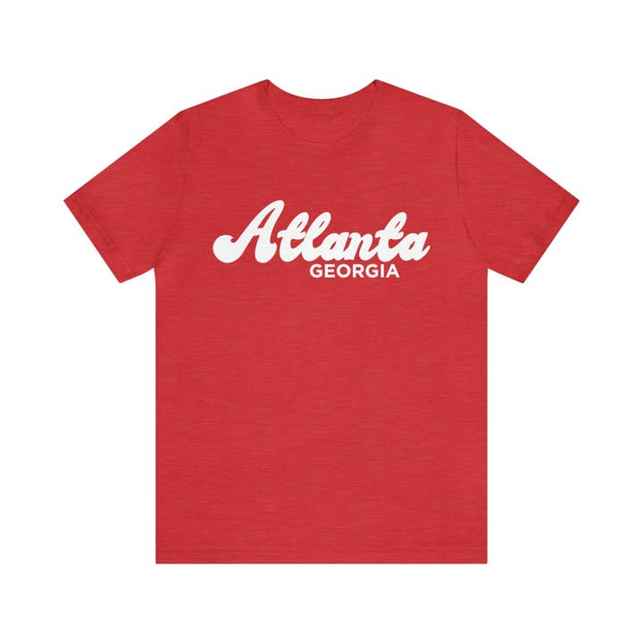 Hey Mountains - Wholesale Screen Printed T-Shirt - Unisex - Atlanta, Georgia T-Shirt - Retro Unisex Atlanta T Shirt