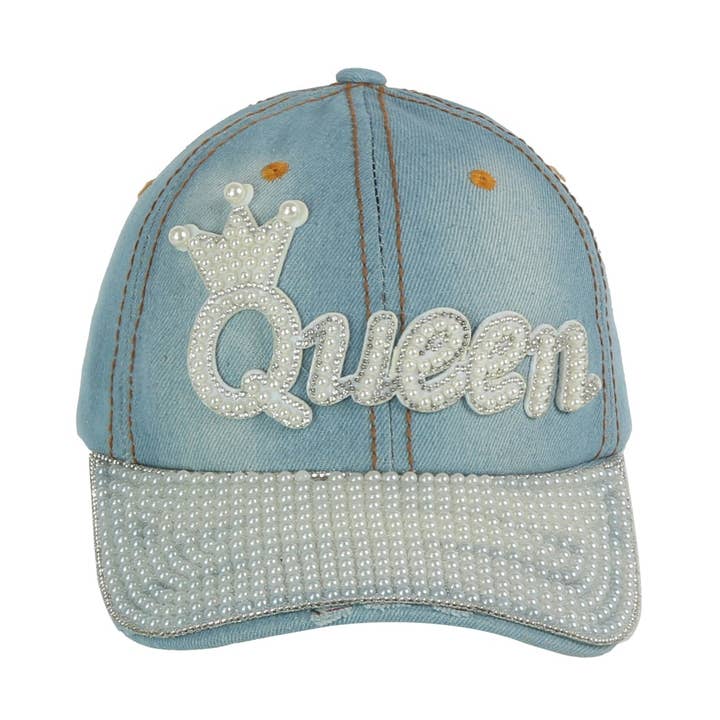 Pearl Crown Queen Cap for wholesale by Handbag Factory Corp