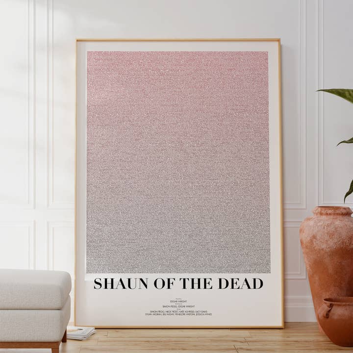 Poster met scenario van Shaun of the Dead voor wholesale door Fade Out Prints