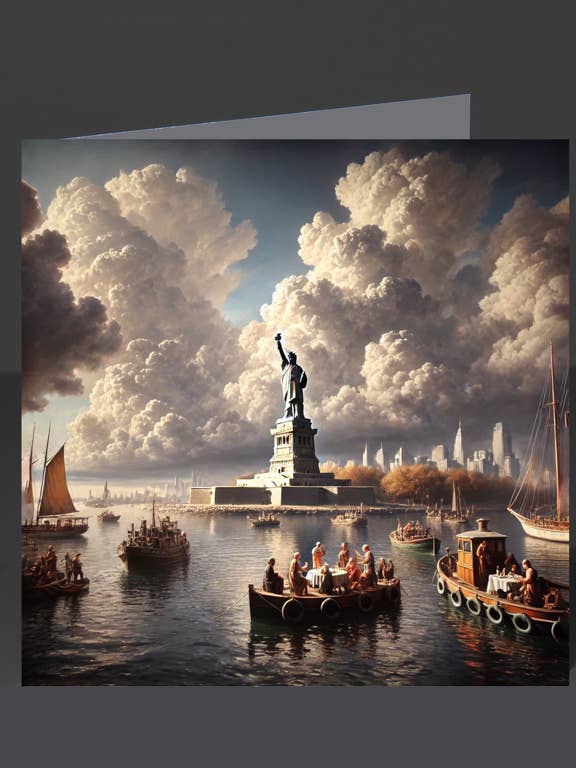 Statue of Liberty 01 / Greeting Card for wholesale by Eliot Siegel & The British Art Gallery