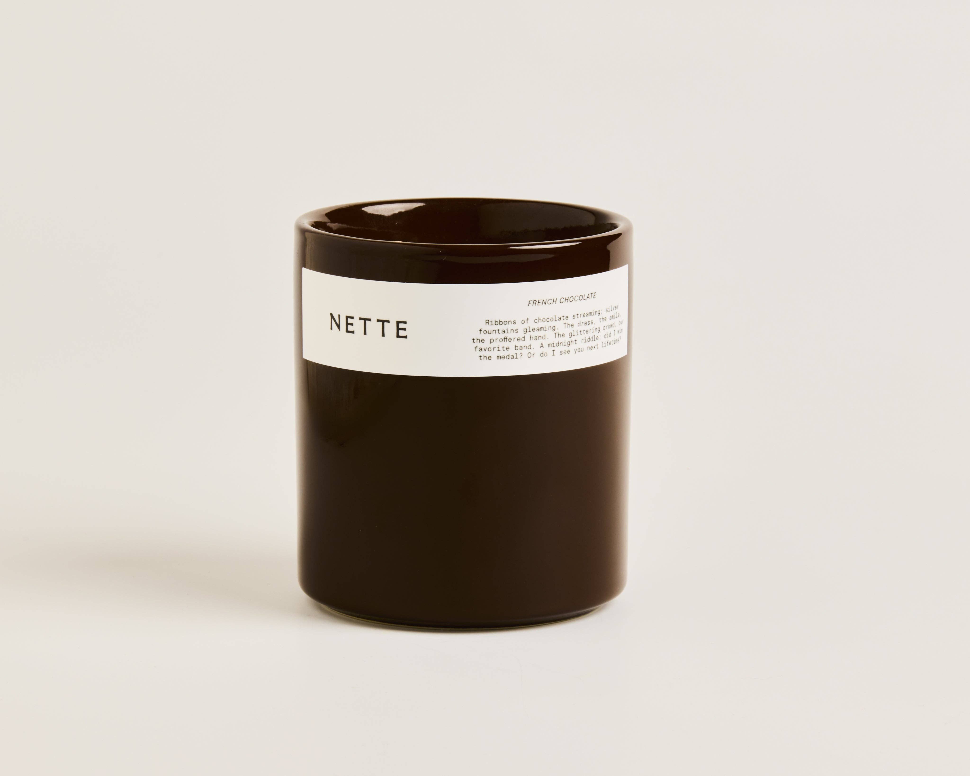 Nette - Wholesale Jar/Filled Candle - French Chocolate Scented Candle