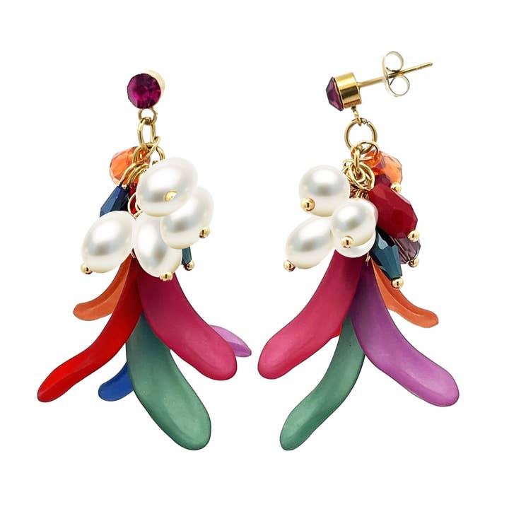 Petal Earring - YNK2394E654 (GOLD) for wholesale by AMORINO SRL