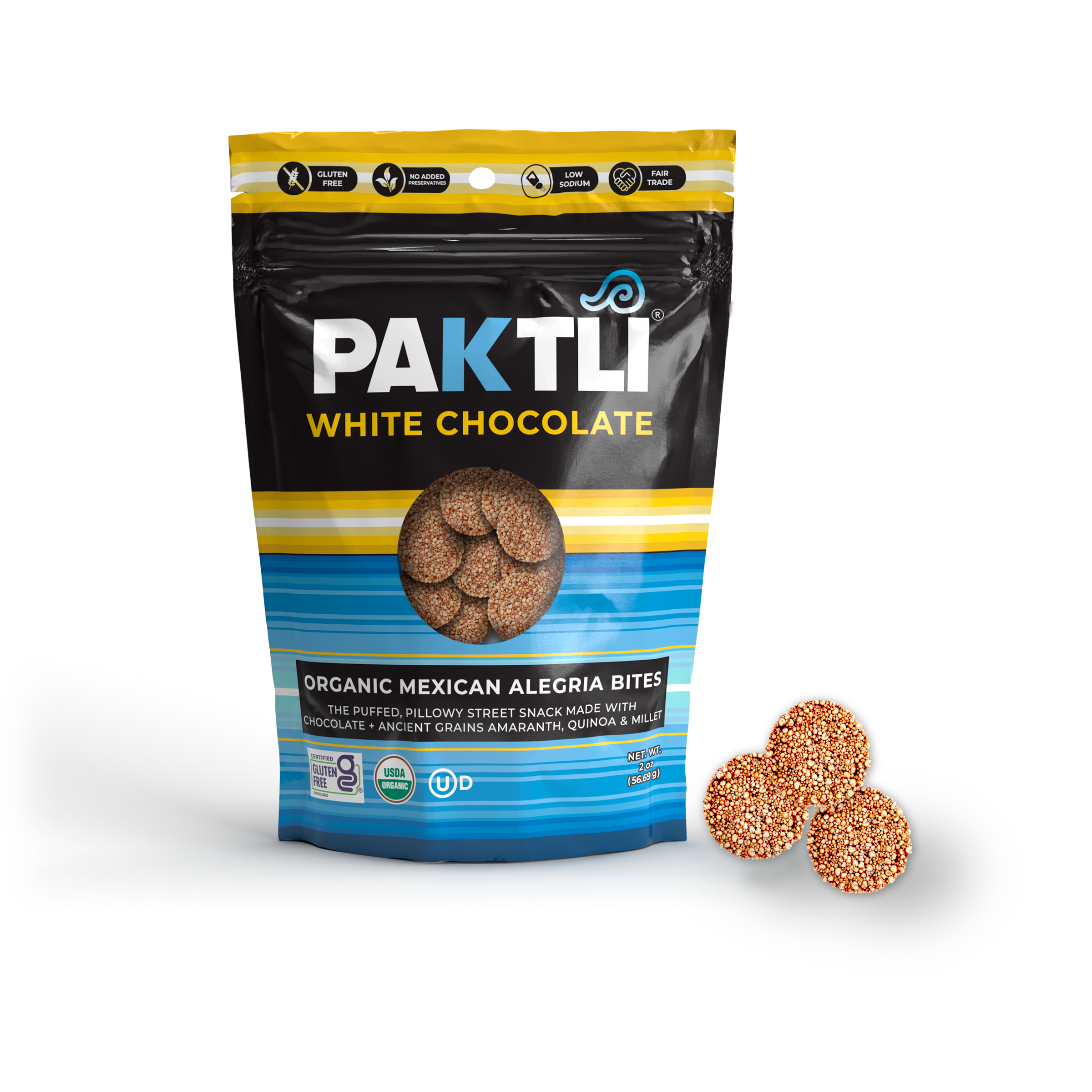 Paktli Foods - Wholesale Chocolate Covered Sweets - NEW White Chocolate Mexican Alegria Bites5