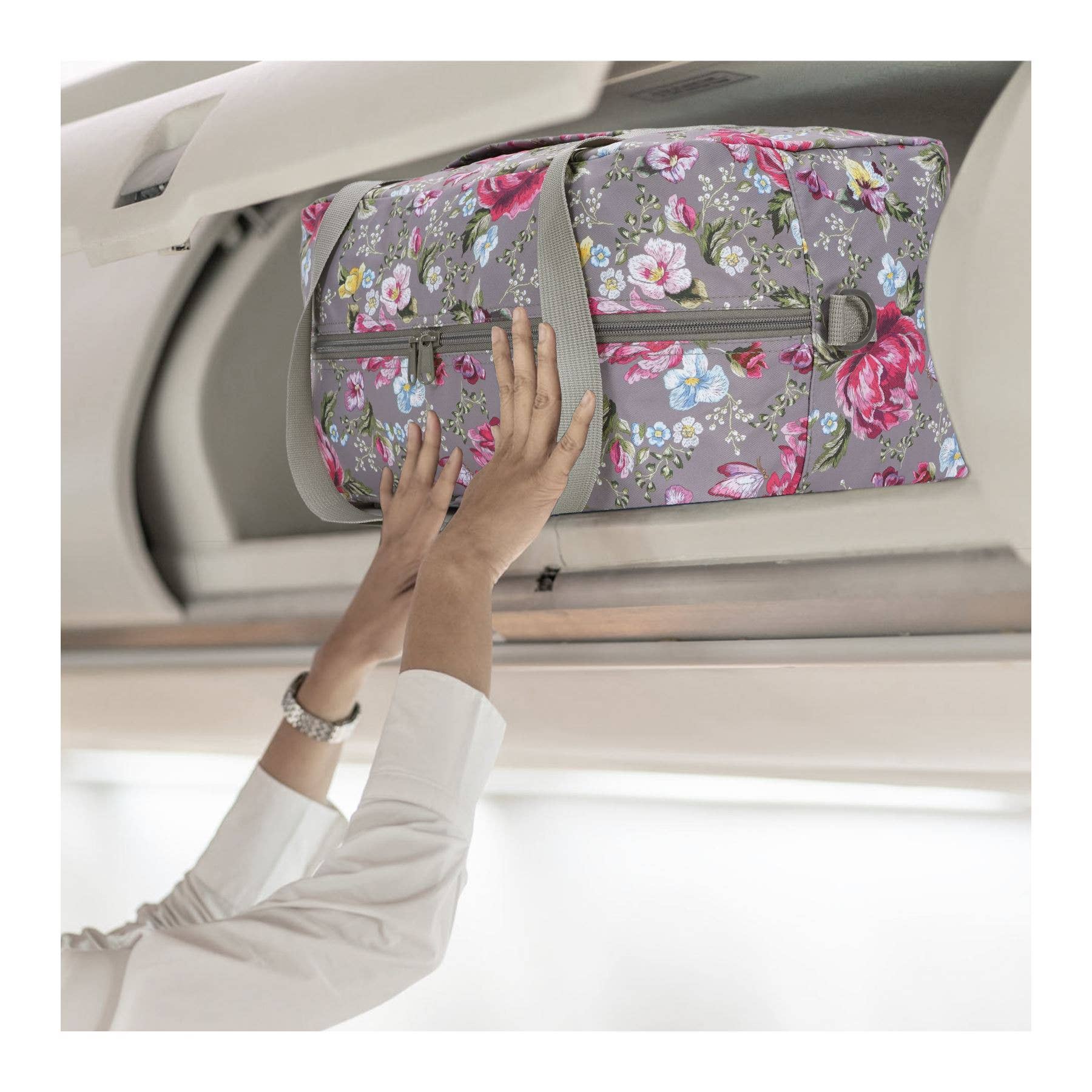 wandf – Saco de viagem - Mulher por atacado – Mala de Viagem Impressa 20L Armazenamento Sob o Assento para Companhias Aéreas47