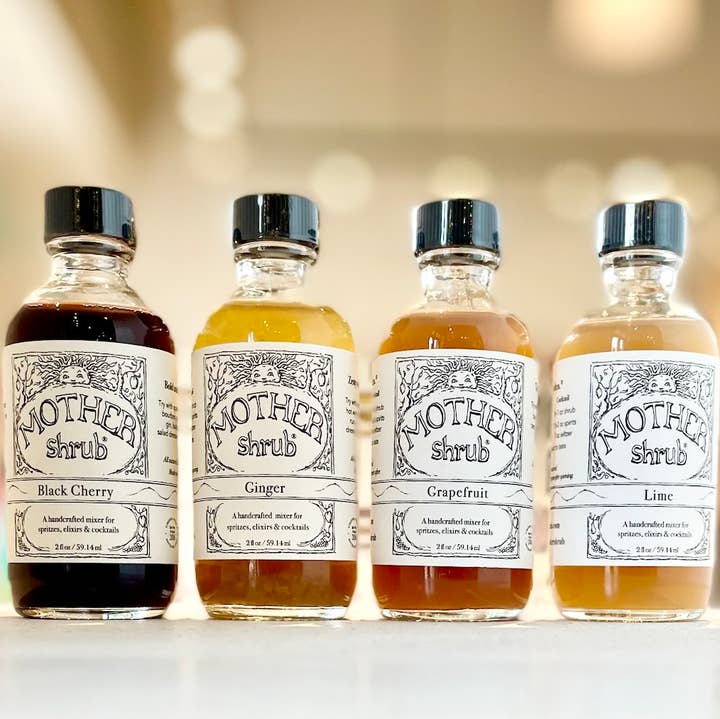 MOTHER shrub - Wholesale Cocktail Mix/Syrup - MOTHER shrub mini shrubs 4 pack0