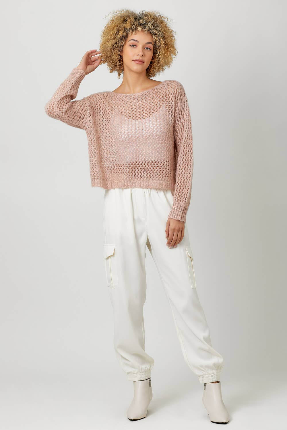 Mystree – Pulôver - Mulher por atacado – 60897 Camisola Pulôver Metálica Net27