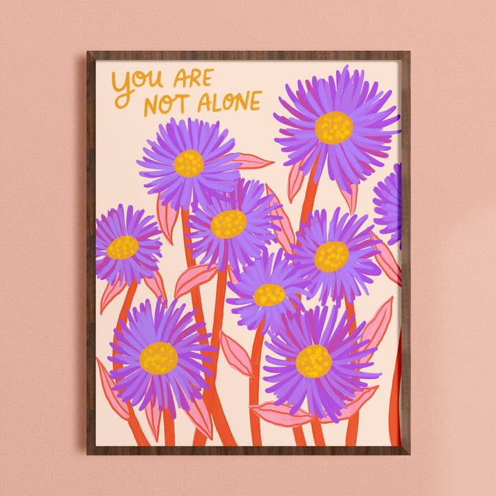 You Are Not Alone - Art Print for wholesale by Dream Folk Studio