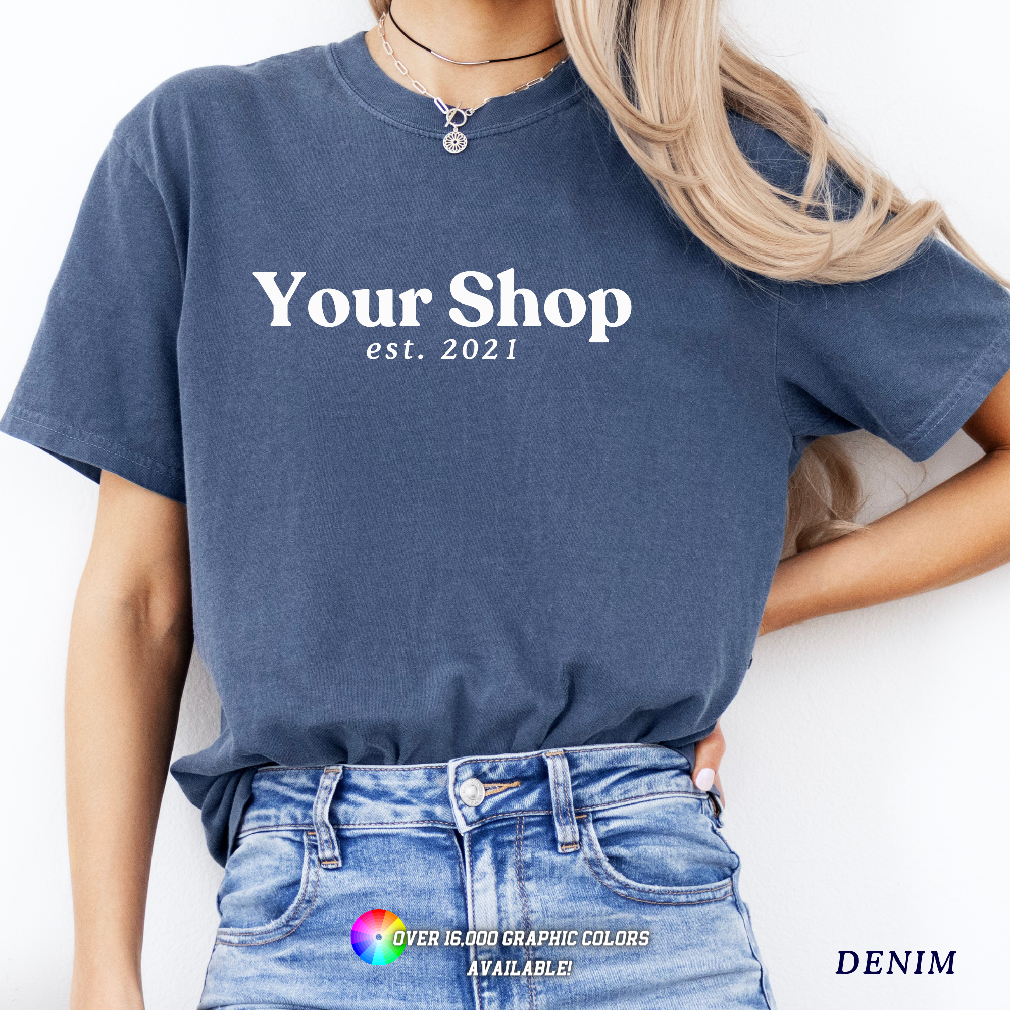 Faith & Life Christian Brands - Vente T-shirt sérigraphié – unisexe - Haut de boutique logo ville État Comfort Colors vêtements personnalisés1