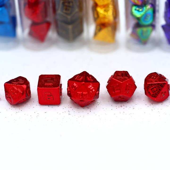 Hymgho Premium Dice - Wholesale Dice - 10MM Mini RPG Dice Set - Red1