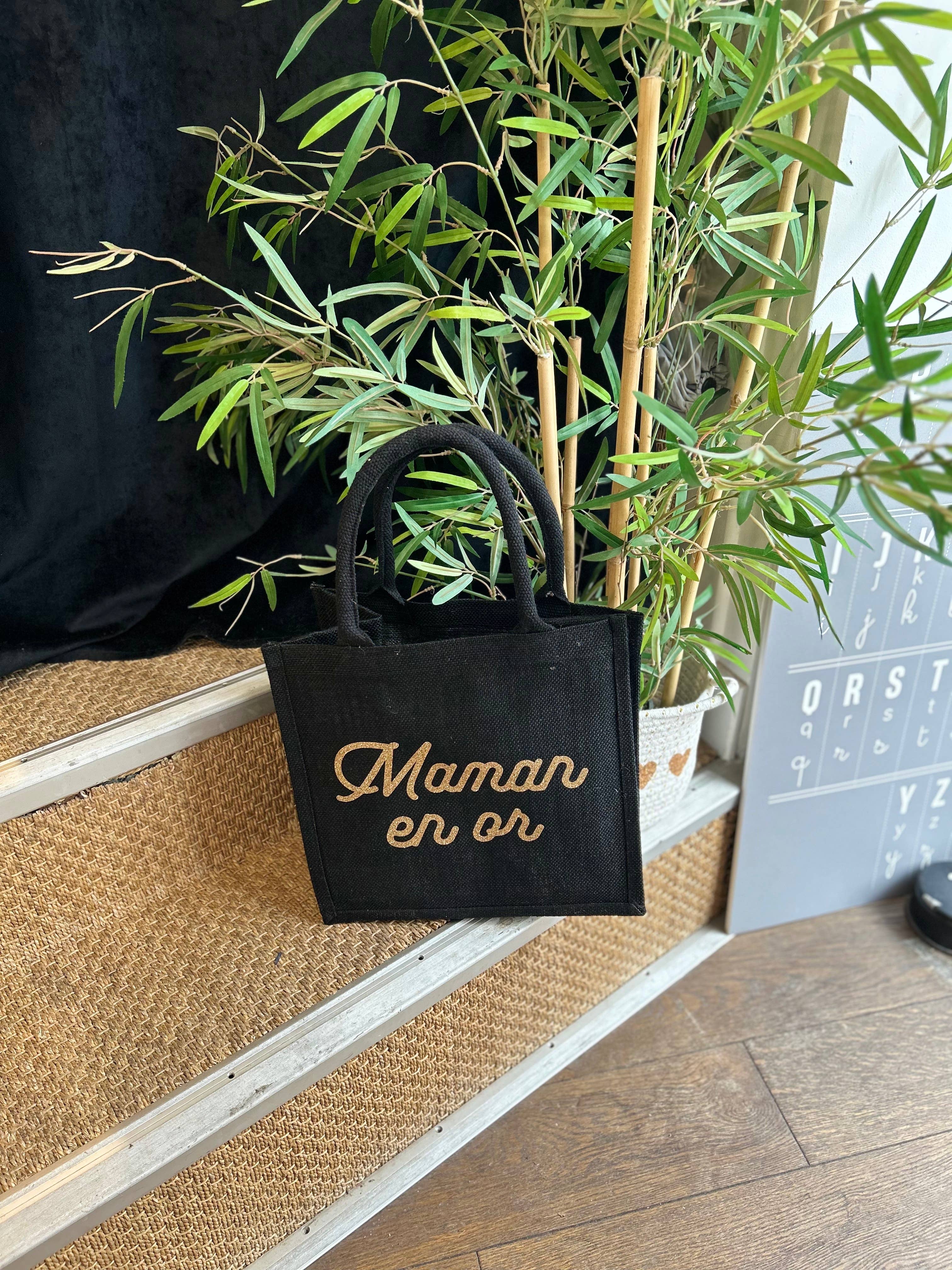 Toiles Chics – Großhandel Tragetasche – Damen – Kleines Jutebeutelmodell - Muttertag2