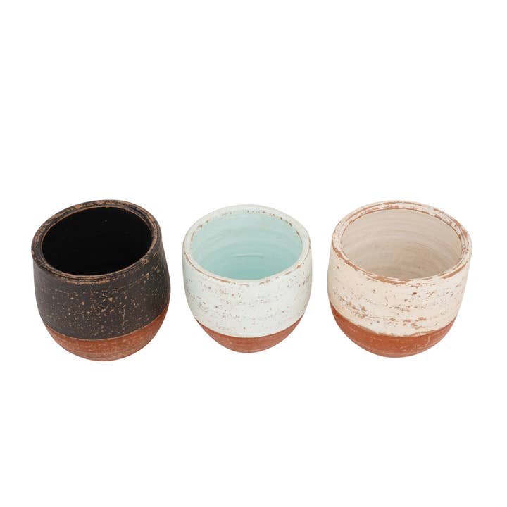 My Amigos Imports - Wholesale Candle Holder - Santa Fe Jarâ„¢ Candle Vessel-Two Tone-Three Color Choices