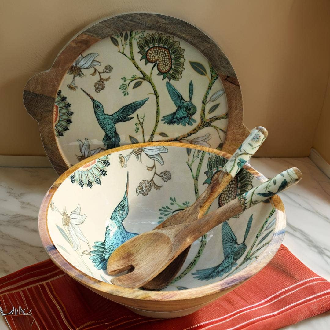 Hartsmede - Wholesale Serve Bowl - Large Serving Bowl Set with Lid & Serving Spoons Ideal Gift1