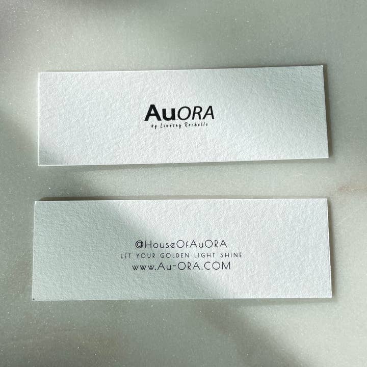 Small Earring Display Cards - 1" x 3" for wholesale by House of Au.ORA