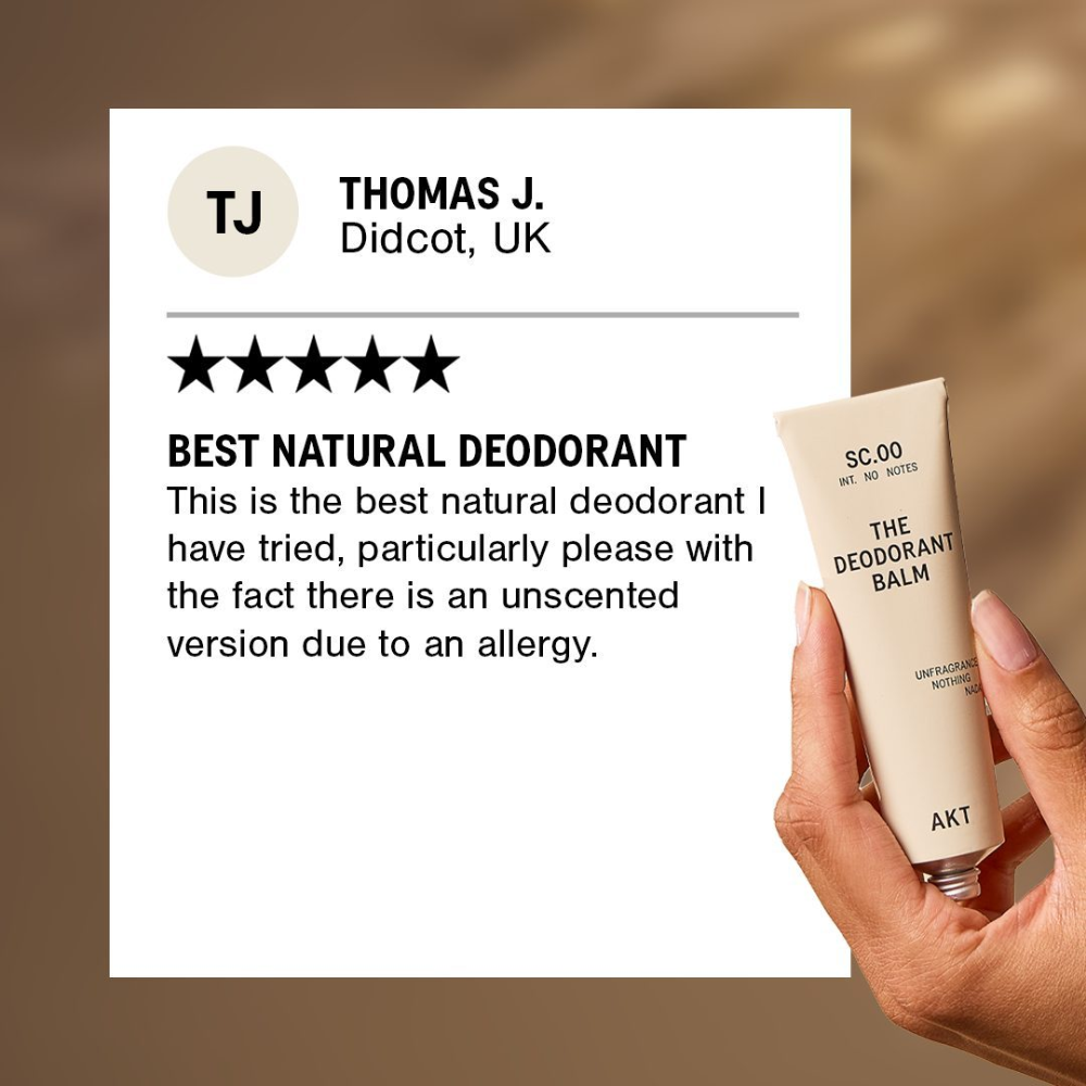 AKT London (UK) – wholesale Deodorant – Unisex – AKT Deodorant Balm SC.00 Fragrance-Free For Sensitive Skin2