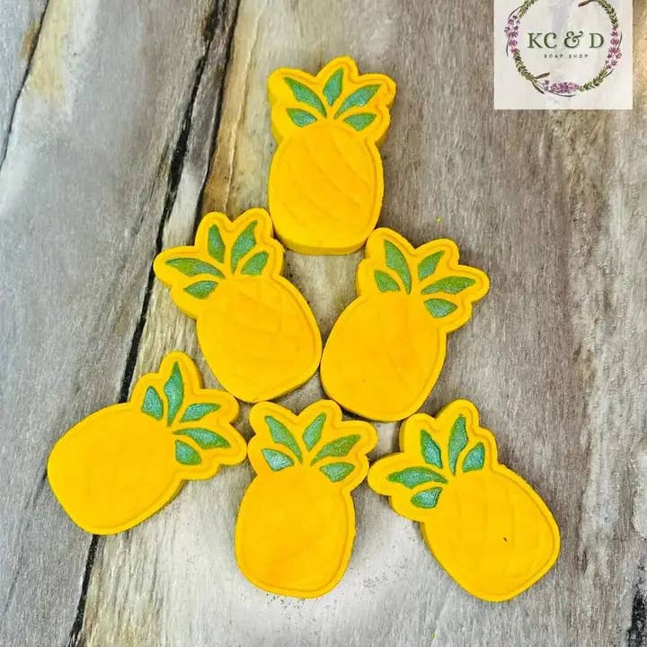 Bath Bomb/Fizz: Pineapple for wholesale by KC&D Soap Shop