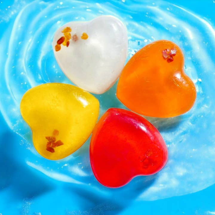 Heart Shaped Amber Soap for wholesale by EthnicNatur