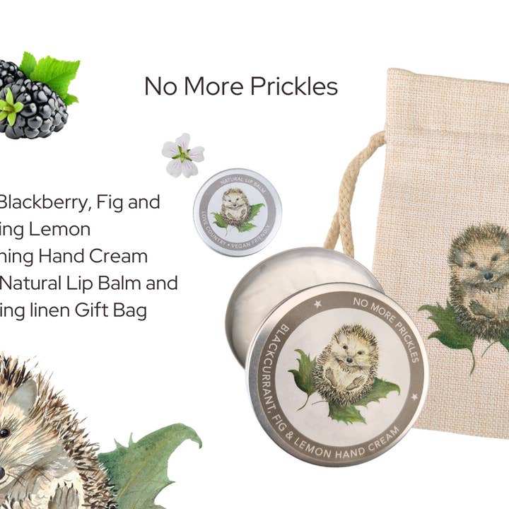 "No More Prickles" Beauty Bag Hand Cream, Lip Balm set for wholesale by Love Country