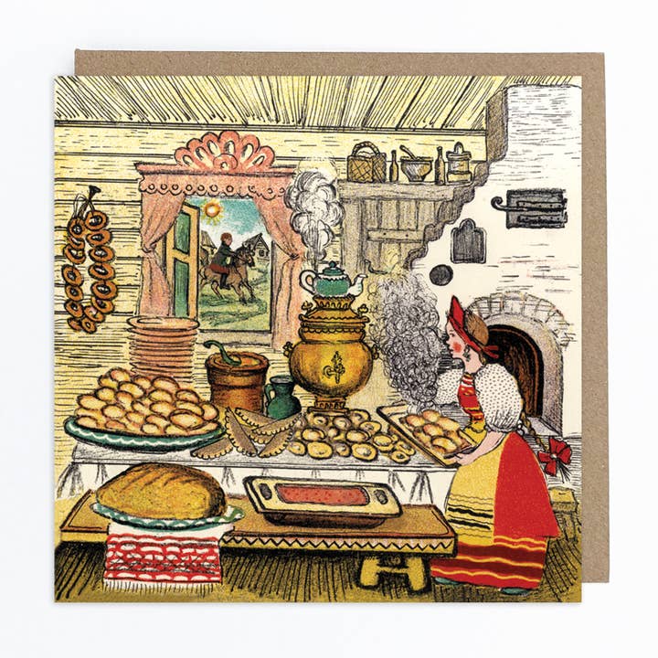 Welcome to my Feast Greeting Card for wholesale by Kapelki Art