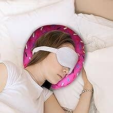 TRUYOND - Wholesale Throw/Decorative Pillow - Donut Pillow for Ear Piercings, Side Sleeping Soft - Pink4