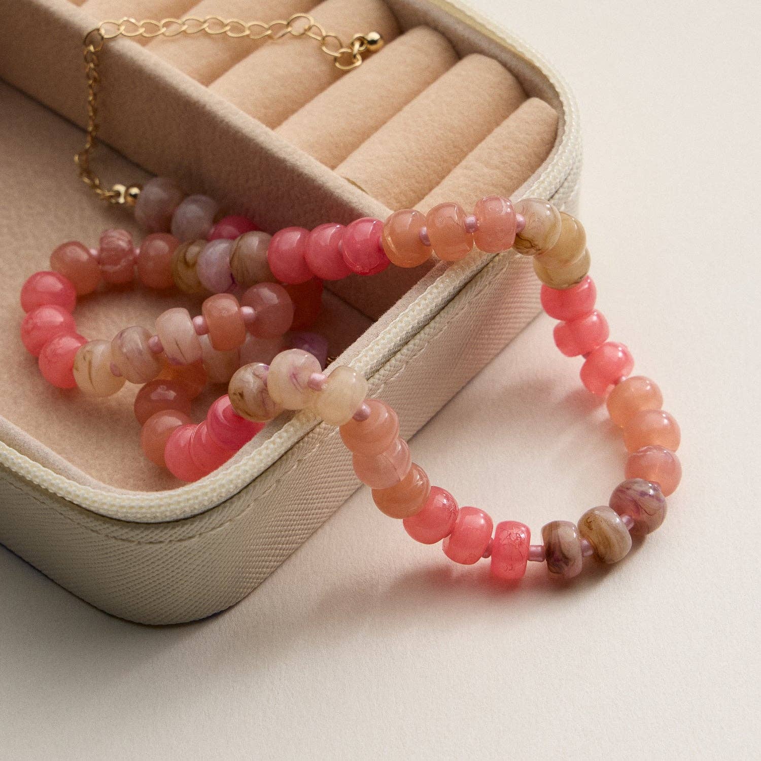 Frem – Colar com missangas/pérolas por atacado – Colar de Contas Redondo com Gradiente de Cor13