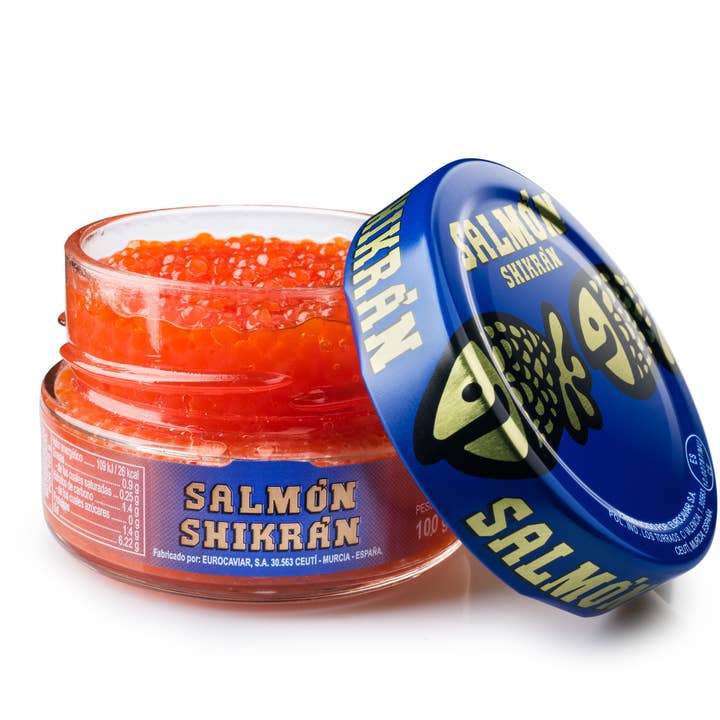 Shikrán Lachs 100 g Kaviar-Ersatz, Gourmet-Perlen für den Großhandel von Eurocaviar