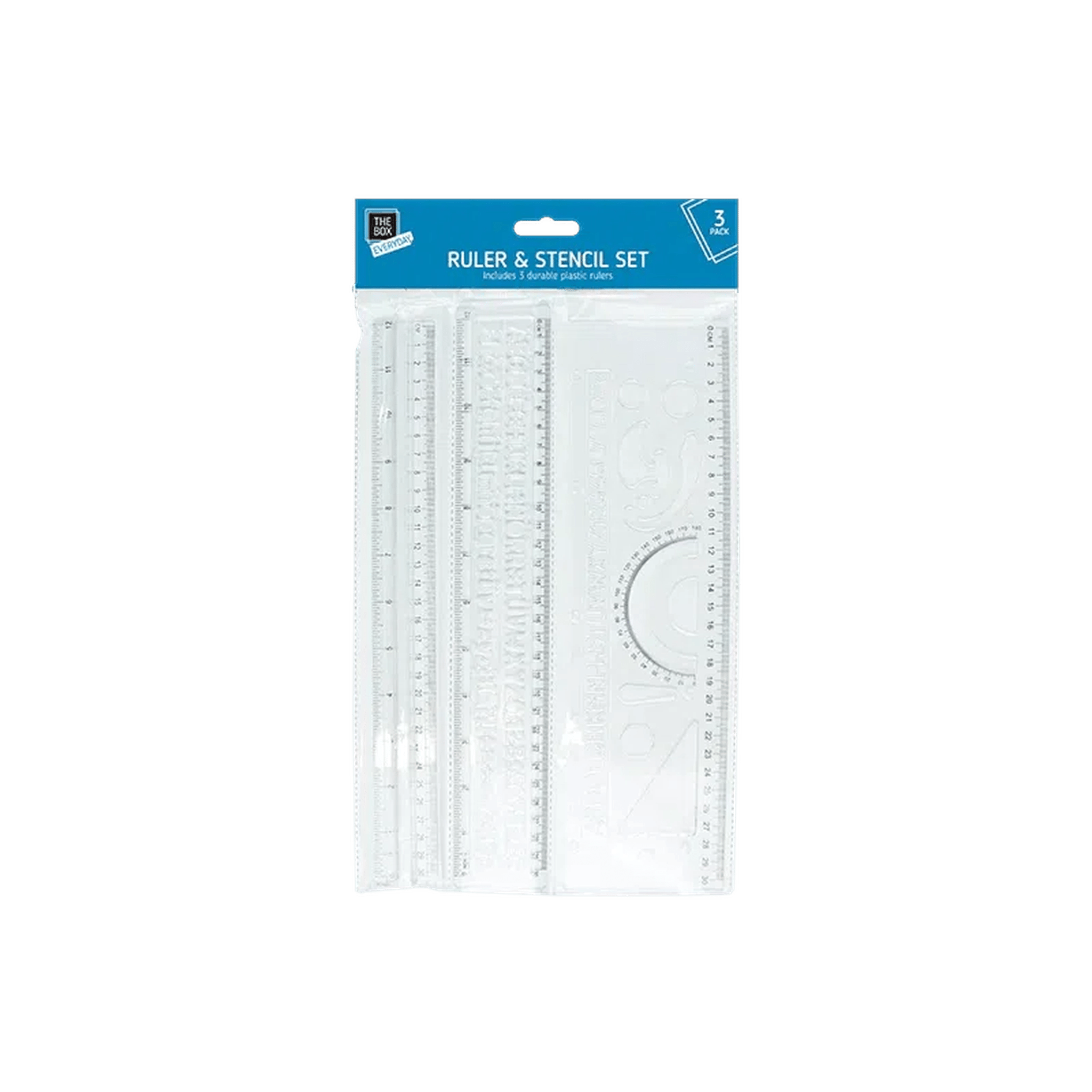 Kids Party Craft – wholesale Craft tool – Ruler & Stencil Set 3 Pack0