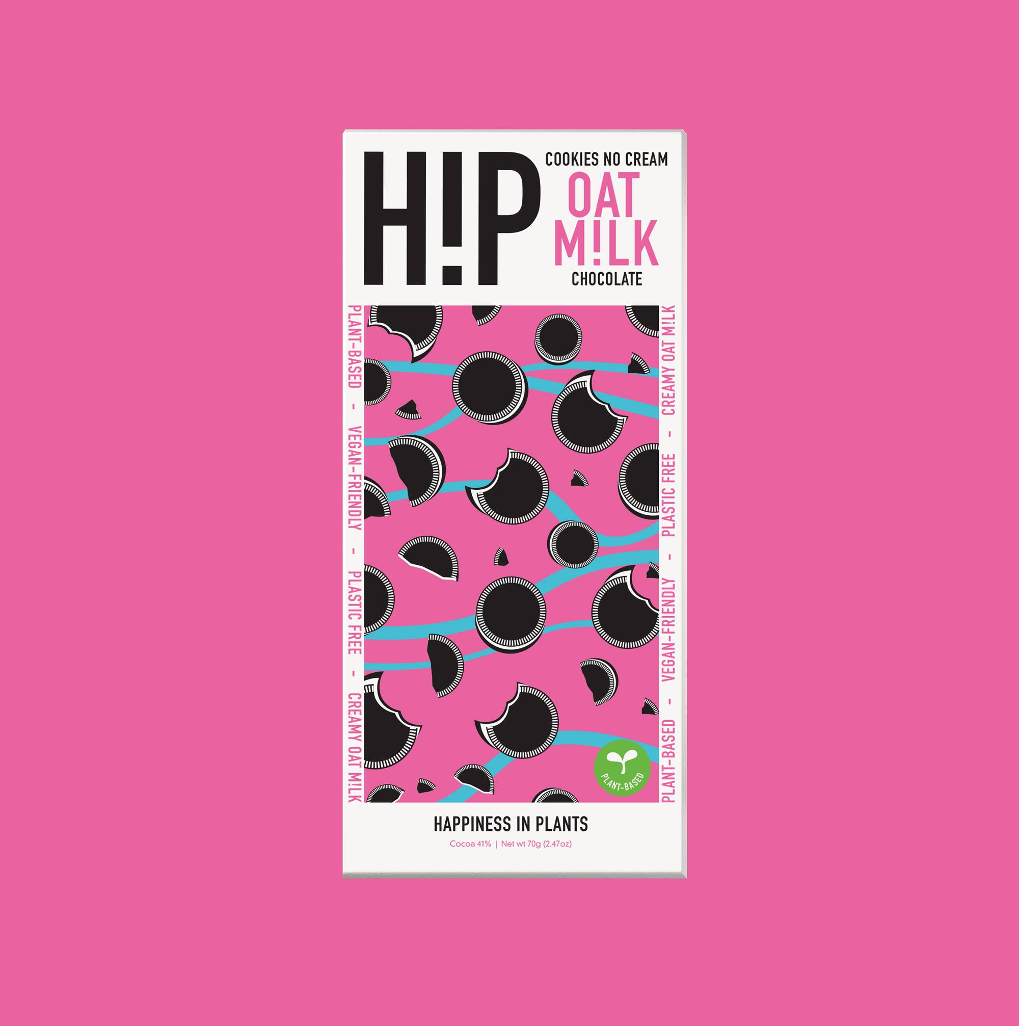 Love Cocoa & H!P [No duties when shipping to US!] - Wholesale Chocolate Bar - H!P Oatmilk Chocolate Cookies NO Cream Bar1