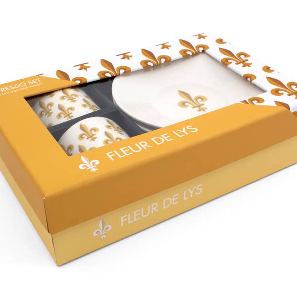 Espresso Set, Fleur de Lys for wholesale by MUSEUM WEBSHOP