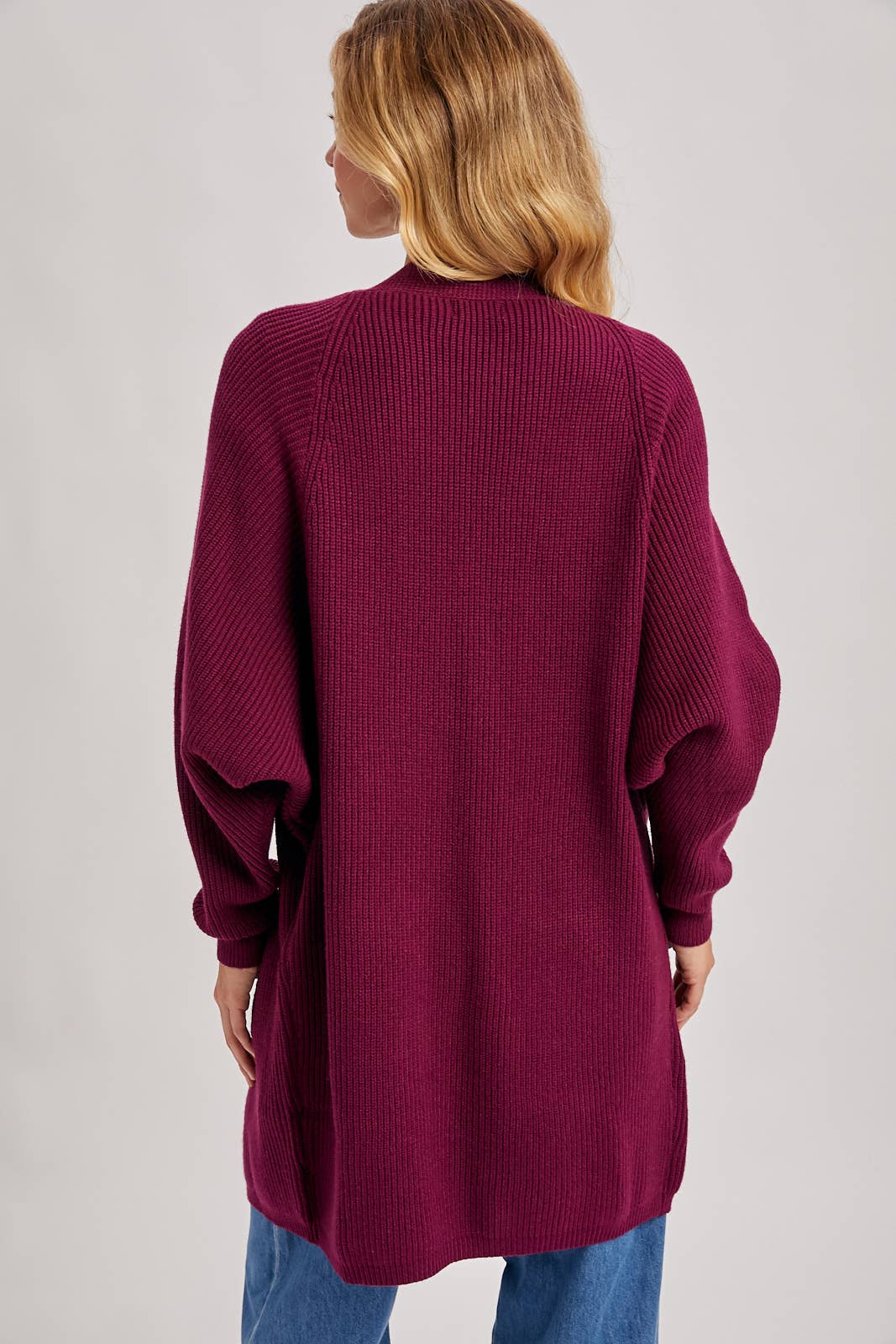 Bluivy - Wholesale Cardigan - Women's - OPEN FRONT BATWING SLEEVE CARDIGAN24