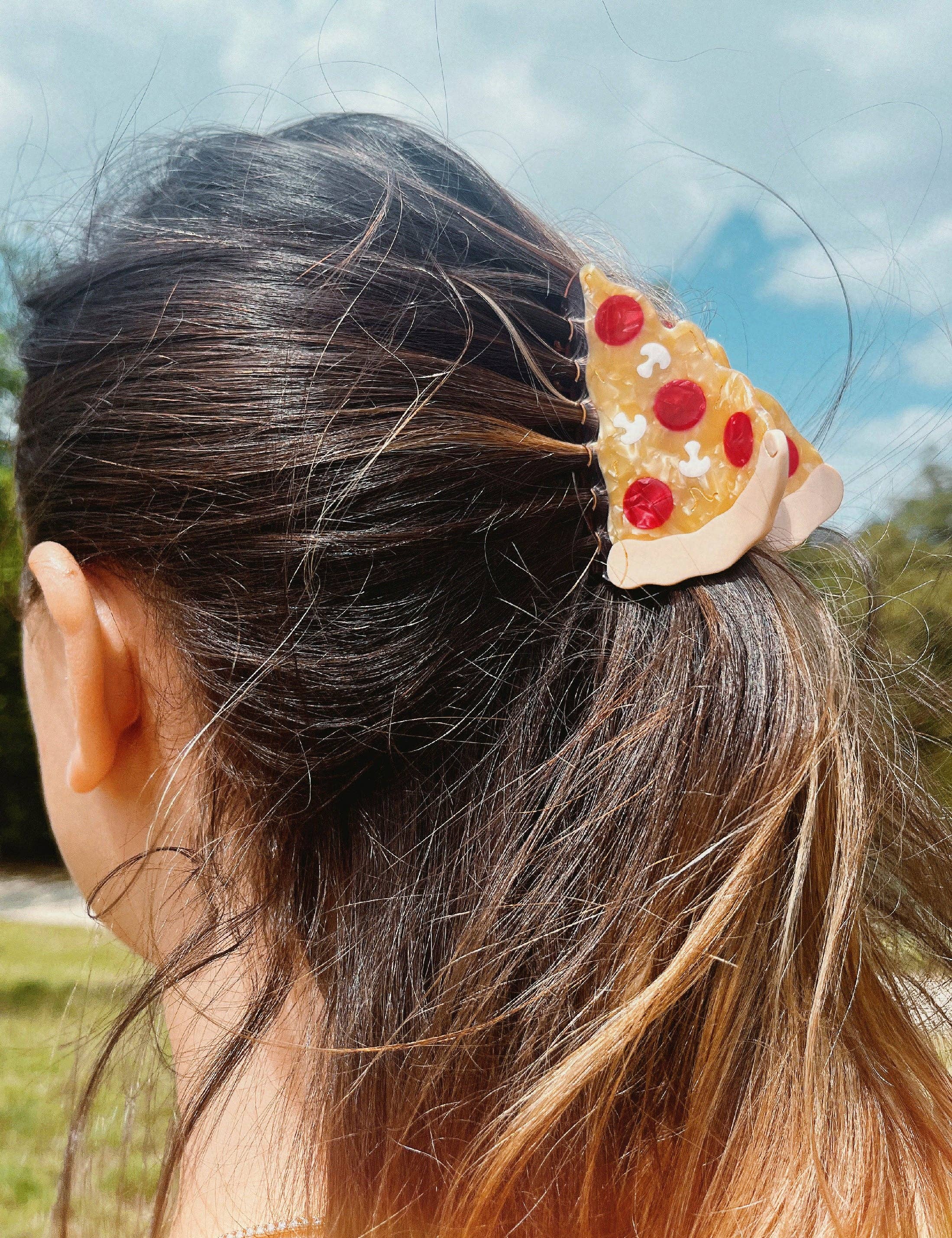 Joanna Behar - Wholesale Hair Clip - Women's - New york italian Pizza Hair claw clip1