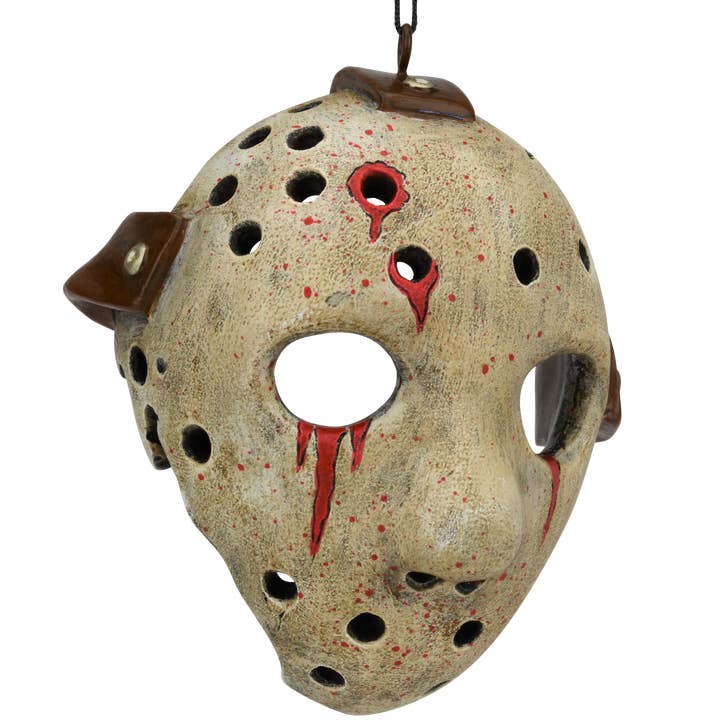 Bloody Hockey Mask Halloween Ornament Scary Decoration for wholesale by Tree Buddees