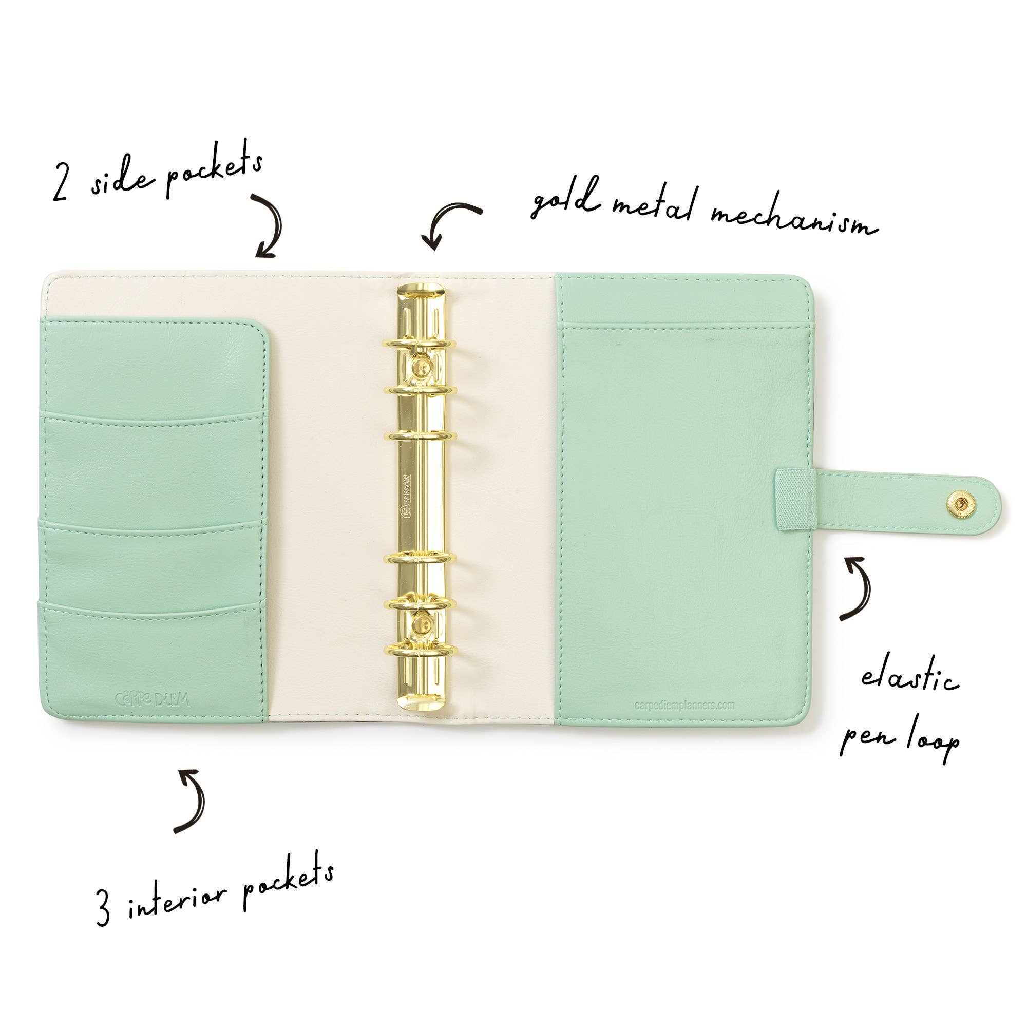 Minze Vintage Floral Persönlicher A la Carte Planer für den Großhandel auf Faire2