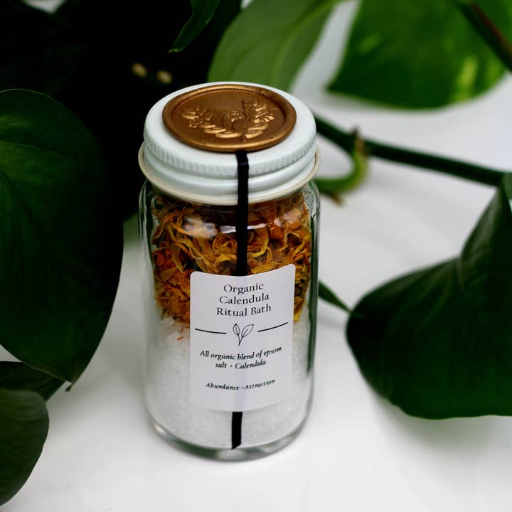 Three Witches Tea Shop - Wholesale Bath salts - Organic Calendula Ritual Bath Salt3