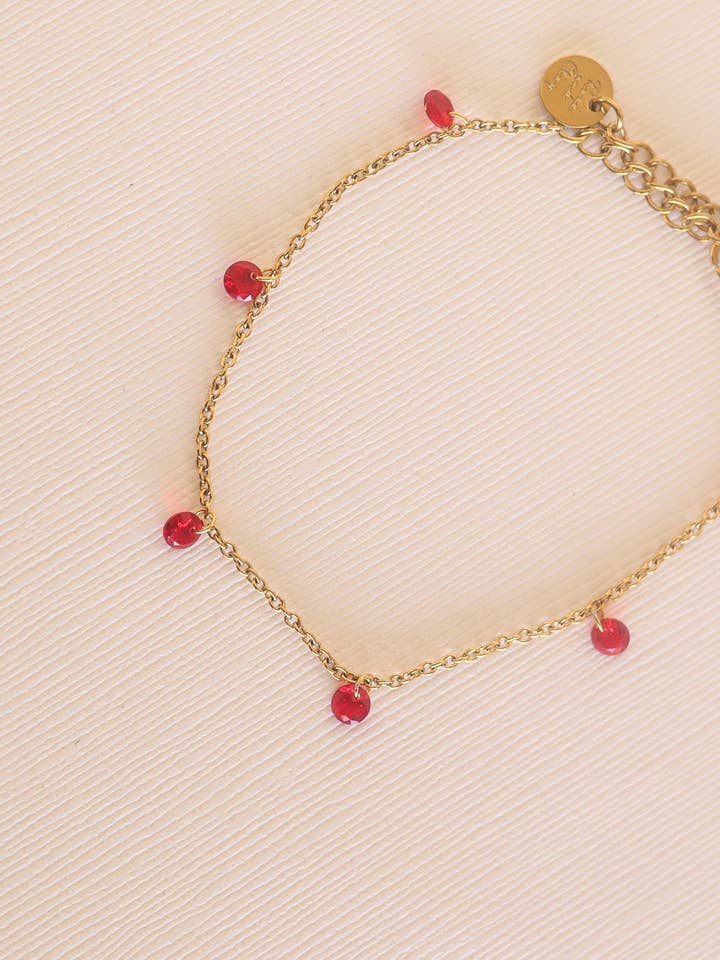 Pulsera Madison en Rojo para venta al por mayor de Rose and Clay