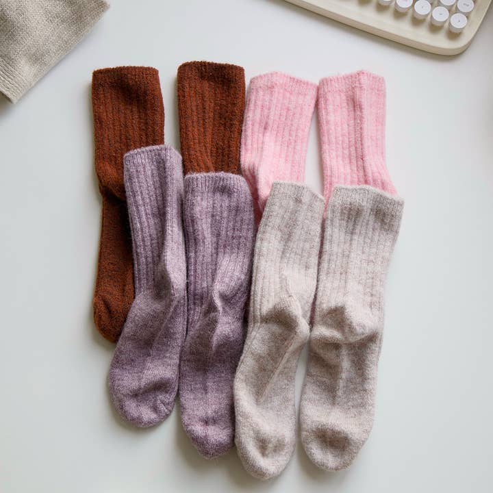 Happy Knits - Wholesale Socks - Women's - Women’s Classic Wool Crew Socks – Cosy Snug Winter Fit8