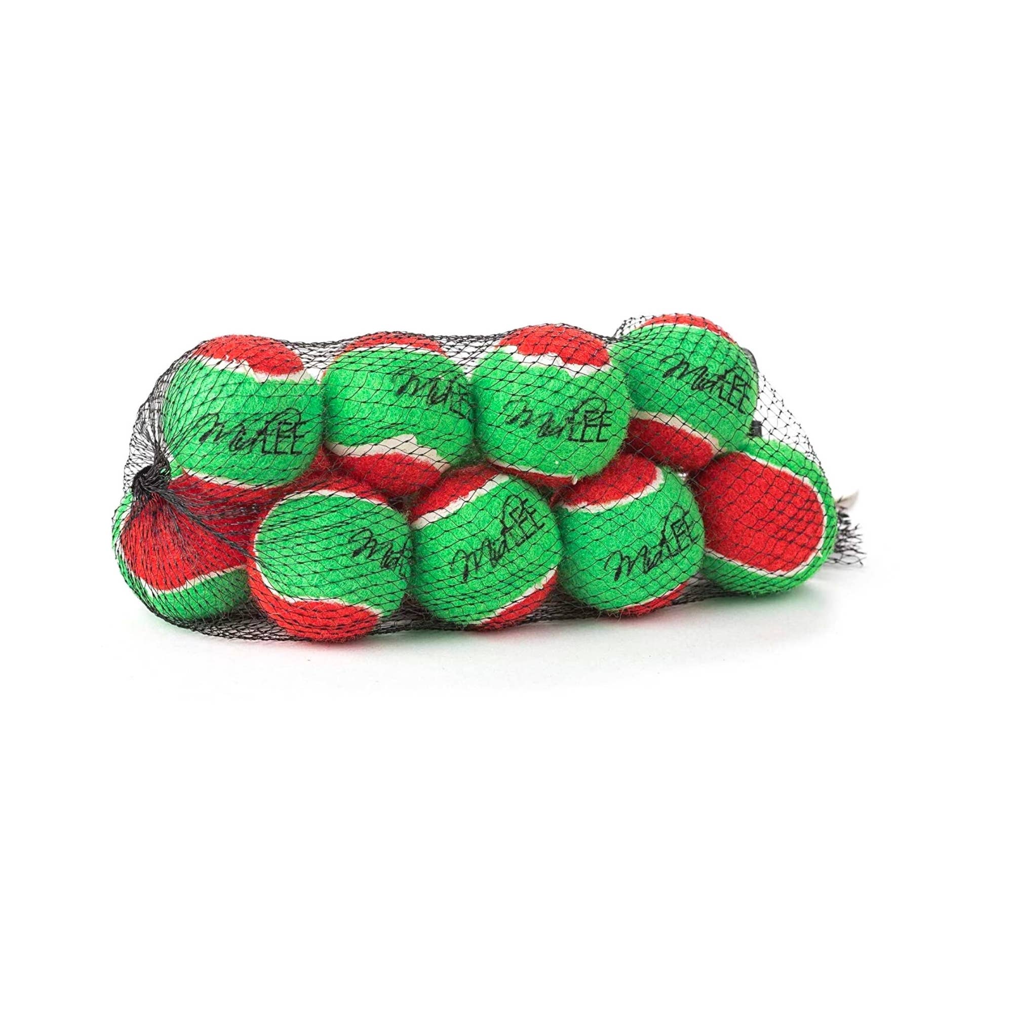 Midlee Designs - Wholesale Pet Squeaky Toy - Dog - Midlee 1.5" Mini Squeaker Christmas Dog Tennis Balls2