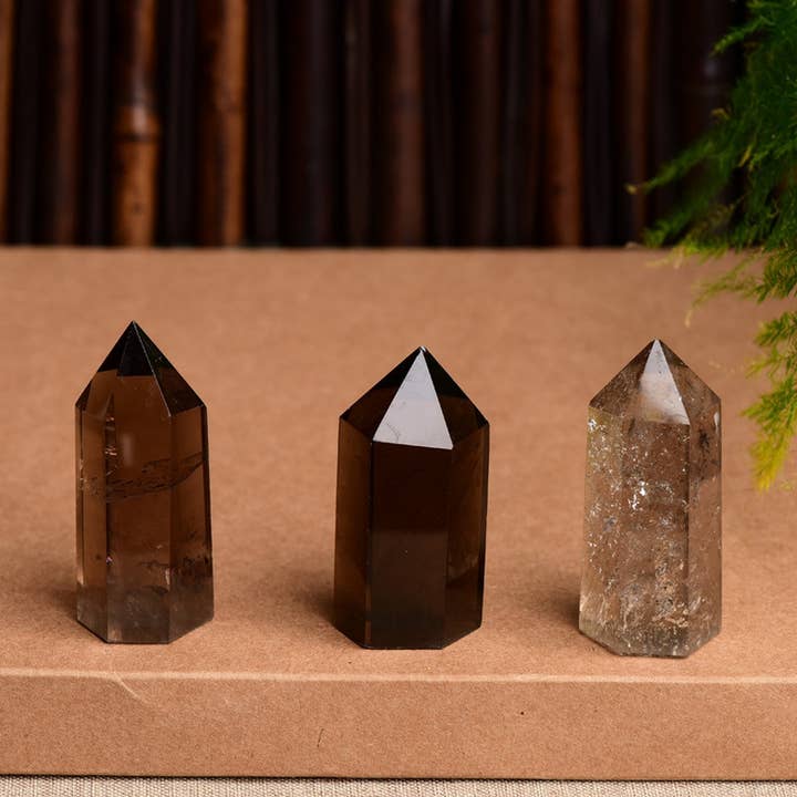 Brown Smoky Quartz Crystal Point Tower_CWMM8106 for wholesale on Faire3