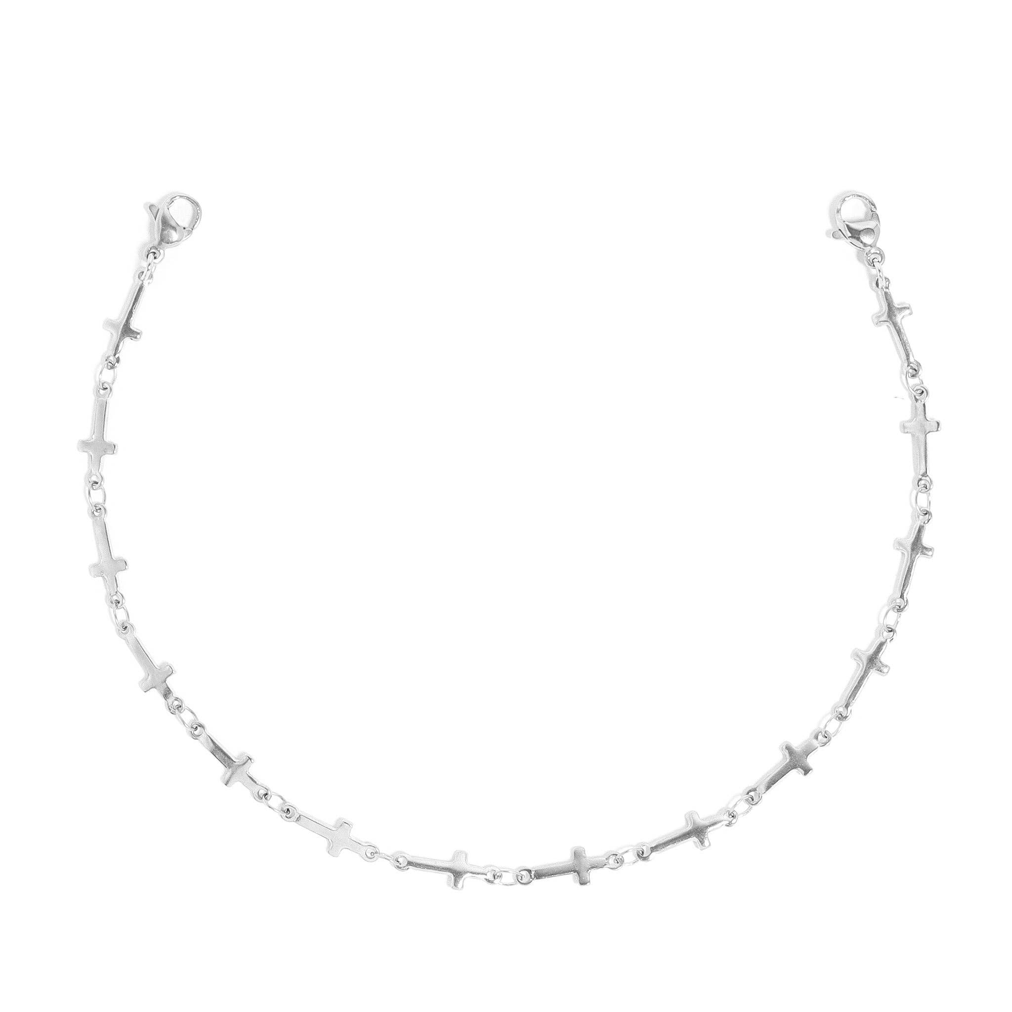 WJW - Wholesale Hat Accessory - Women's - Trucker Hat Chain: 18K Gold PVD Stainless Steel Cross2