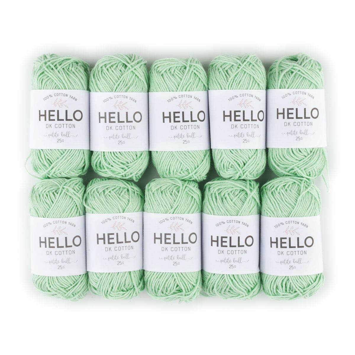 Creative World of Crafts – wholesale Garn – HEJ 100% bomull 25g Amigurumi garn förpackning med 10 bollar37