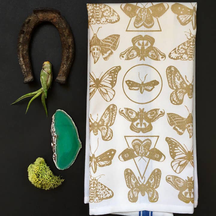 MBMB - Wholesale Tea Towel - Moth Pattern Towel