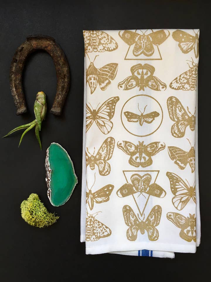 Moth Pattern Towel for wholesale by MBMB