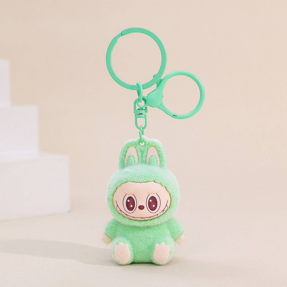 Little Trendy - Wholesale Keychain - Kids - Flocking cute monster keychain pendant school gift2