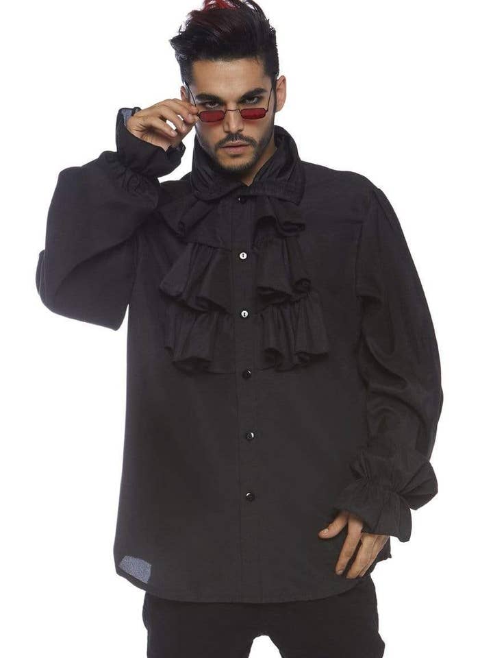Mens Ruffle Front Costume Shirt for wholesale by Leg Avenue
