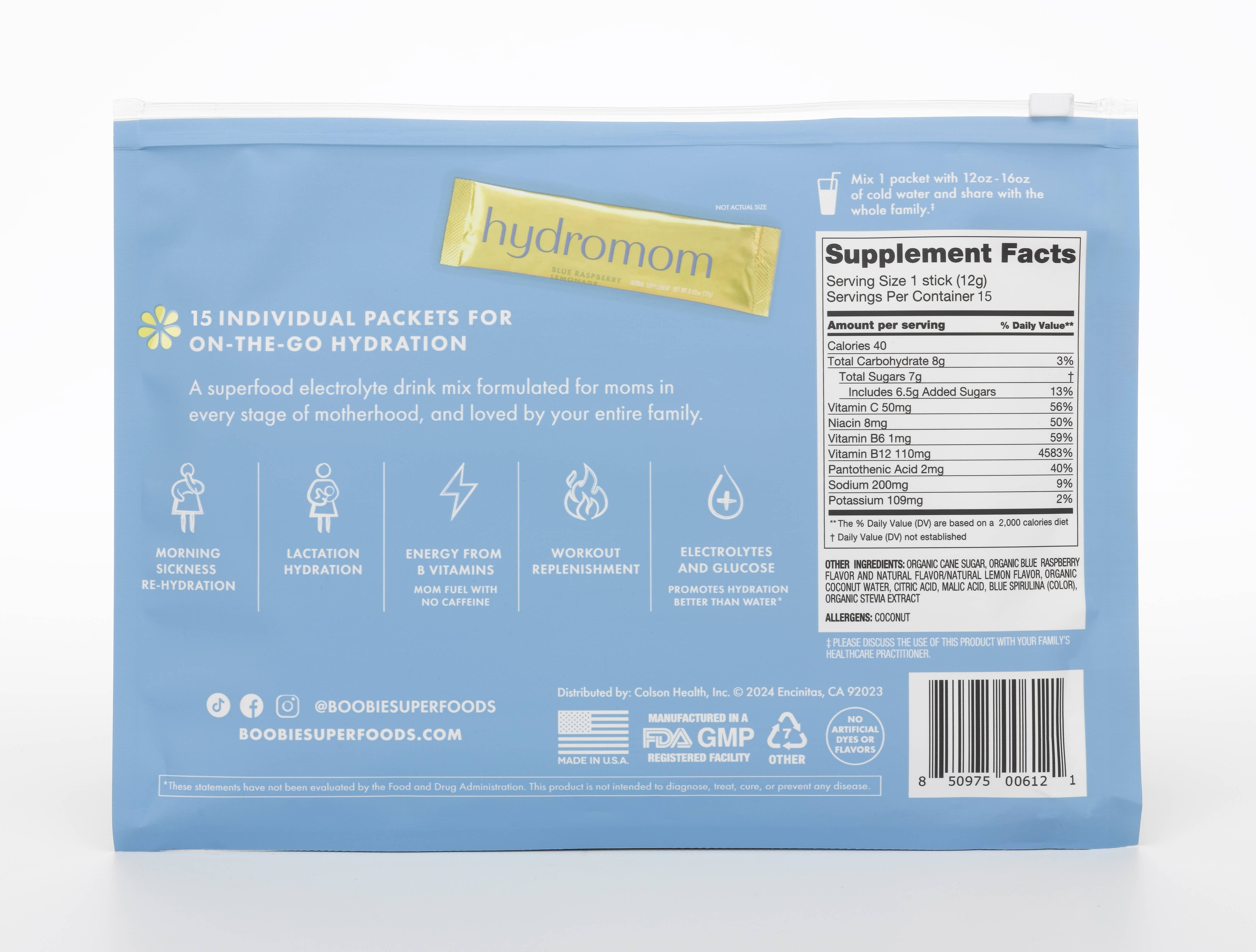 Boobie Superfoods - Wholesale Powdered health drink - Hydromom11