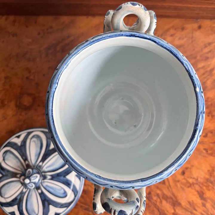 DADA Novecento - Wholesale Decorative Jar - Potiche by Mazzotti, Albisola white and blue sir ex ros7