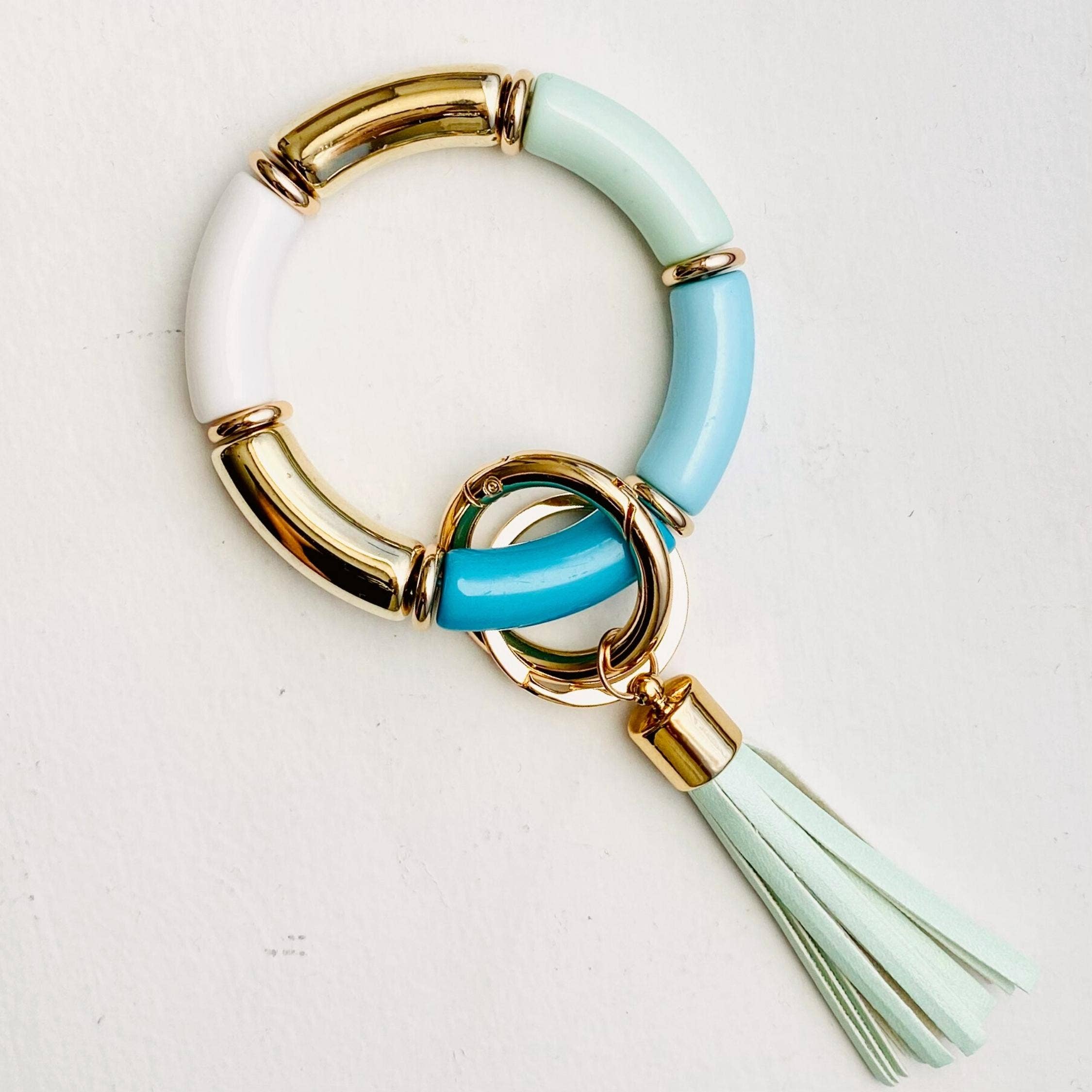 Tiny Gift Society - Wholesale Keychain Bracelet - Tube Bracelet Bangle Keychain | Bamboo Wristlet Key Ring11